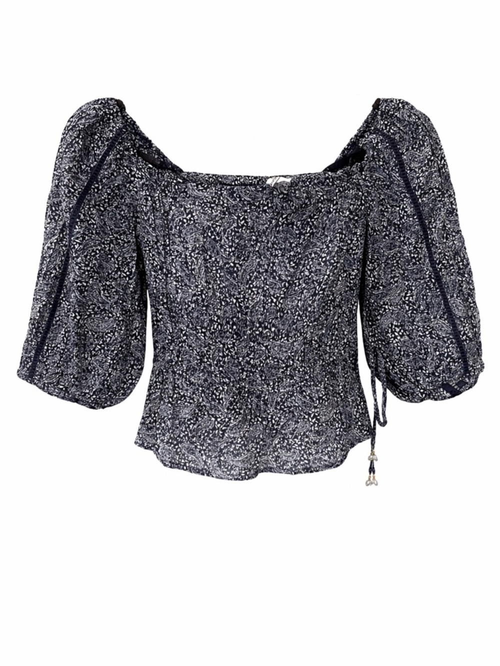 Sam Edelman NWT black/white floral top, small